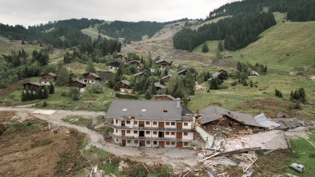 Die Ferienhaussiedlung Falli Höhi im Juli 1994. (Archivbild)