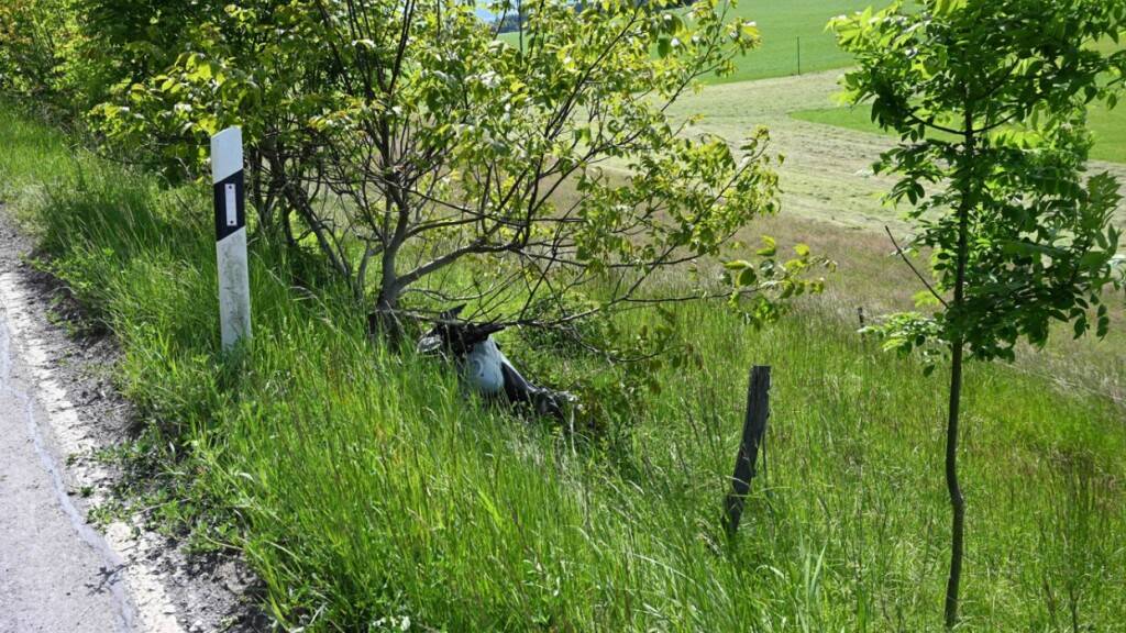 Der Motorradfahrer wurde bei der Kollision «erheblich» verletzt.
