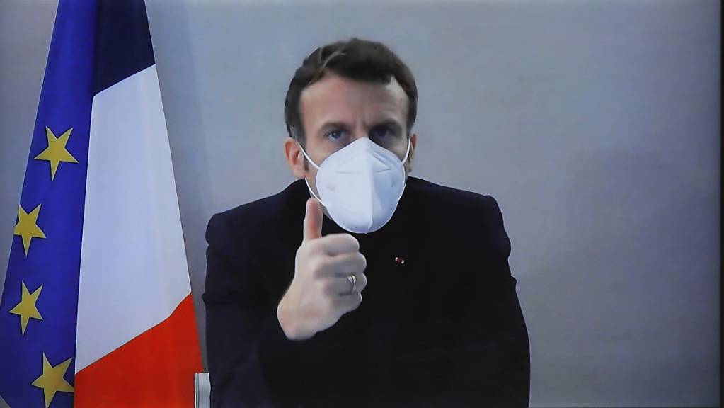 Frankreichs Präsident Macron ist positiv auf das Coronavirus getestet worden.