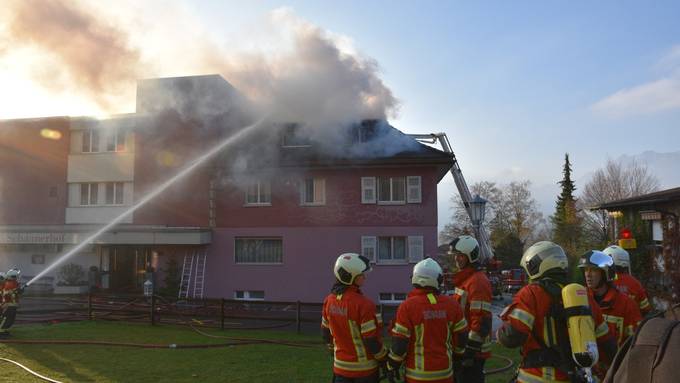 Brand im Hotel Schaanerhof