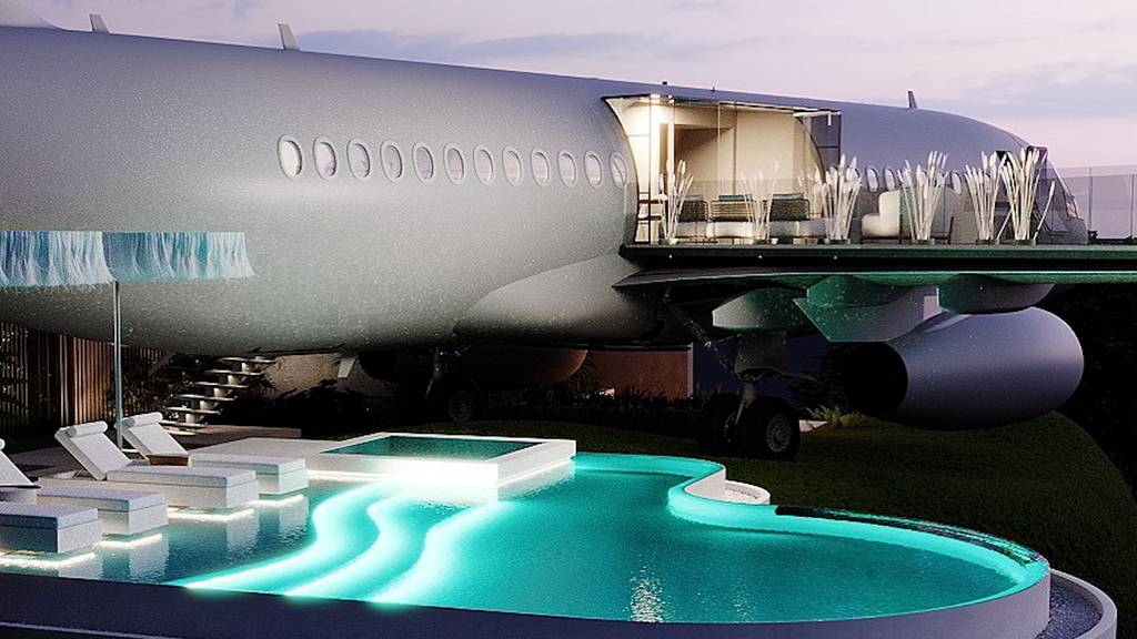 Bald kannst du Ferien in einer 737 mit Pool und Meeresblick machen
