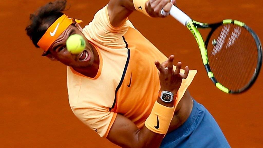 Hart gekämpft und am Ende gewonnen: Rafael Nadal in Madrid