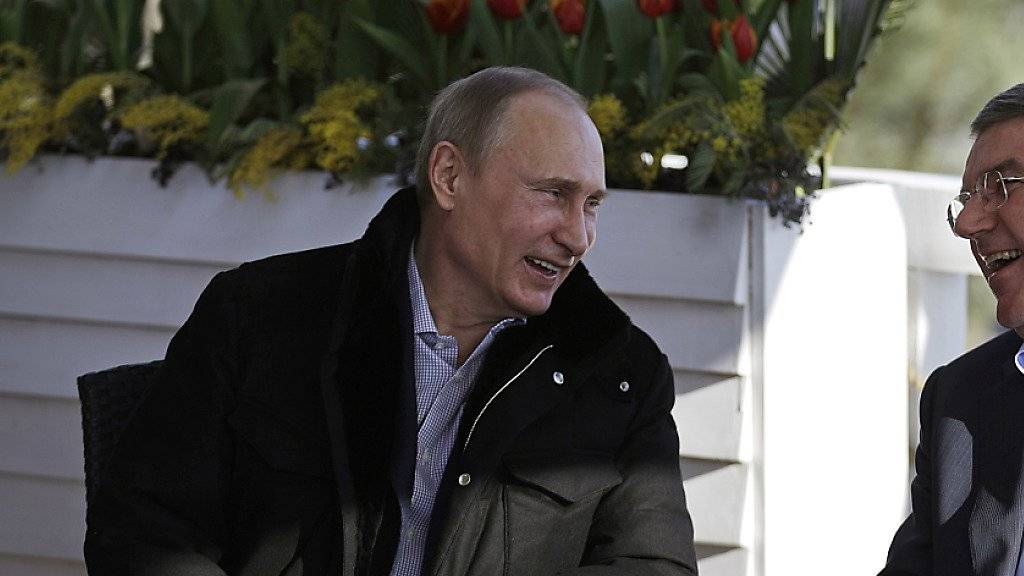 Wladimir Putin (links) will russischen Sportlern Olympia-Teilnahme nicht verwehren