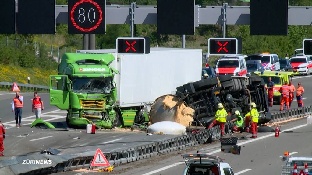 Mehrere Unfälle rund um Zürich