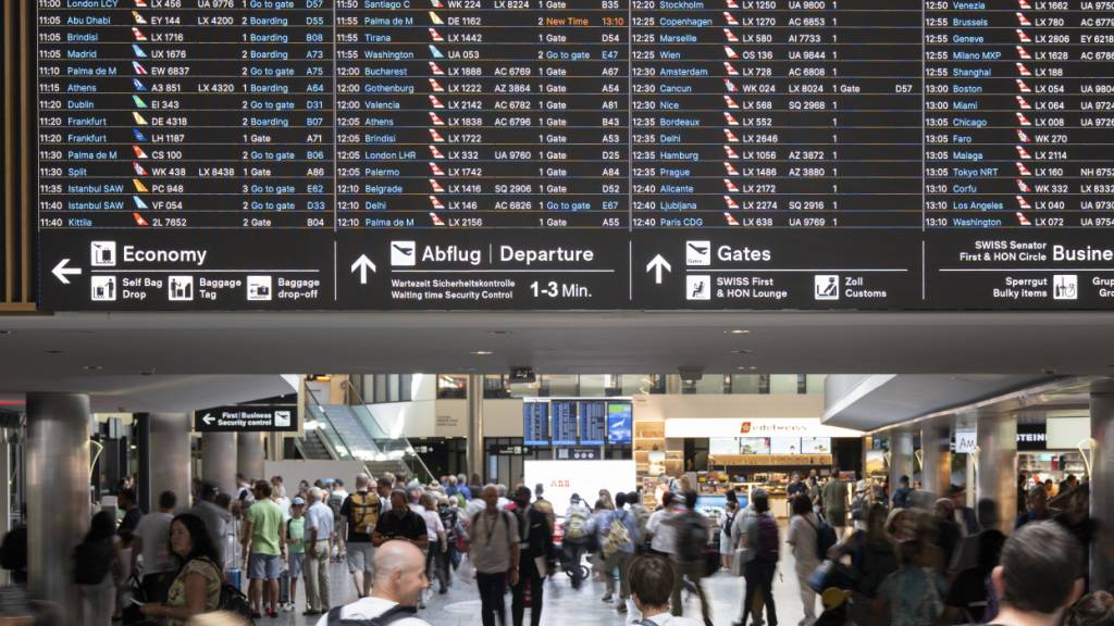 Pünktlichkeit am Flughafen Zürich besser geworden - Swiss stagniert