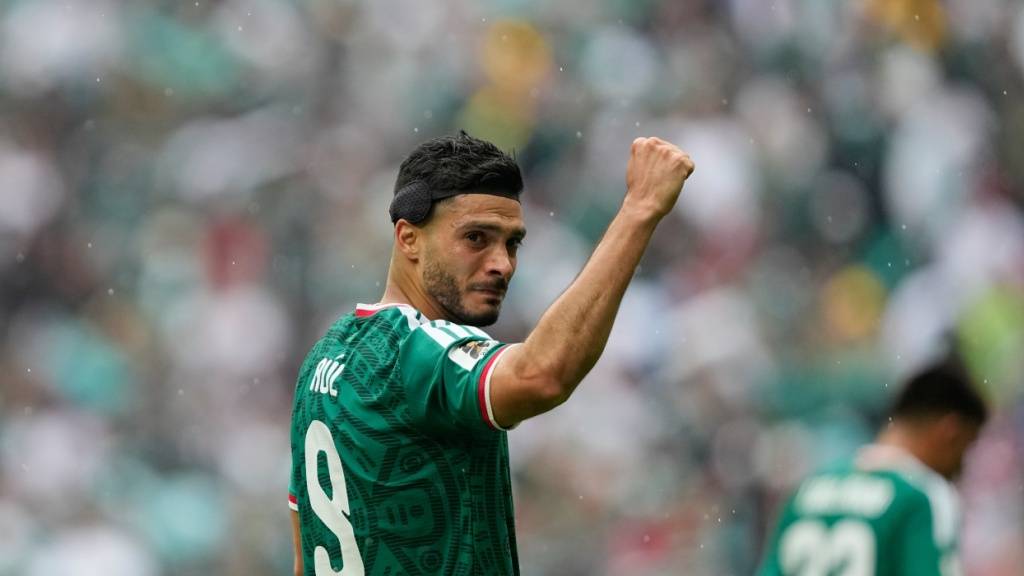 Feierte bei seiner vierten WM-Teilnahme die Torpremiere: der mexikanische Stürmer Raul Jimenez