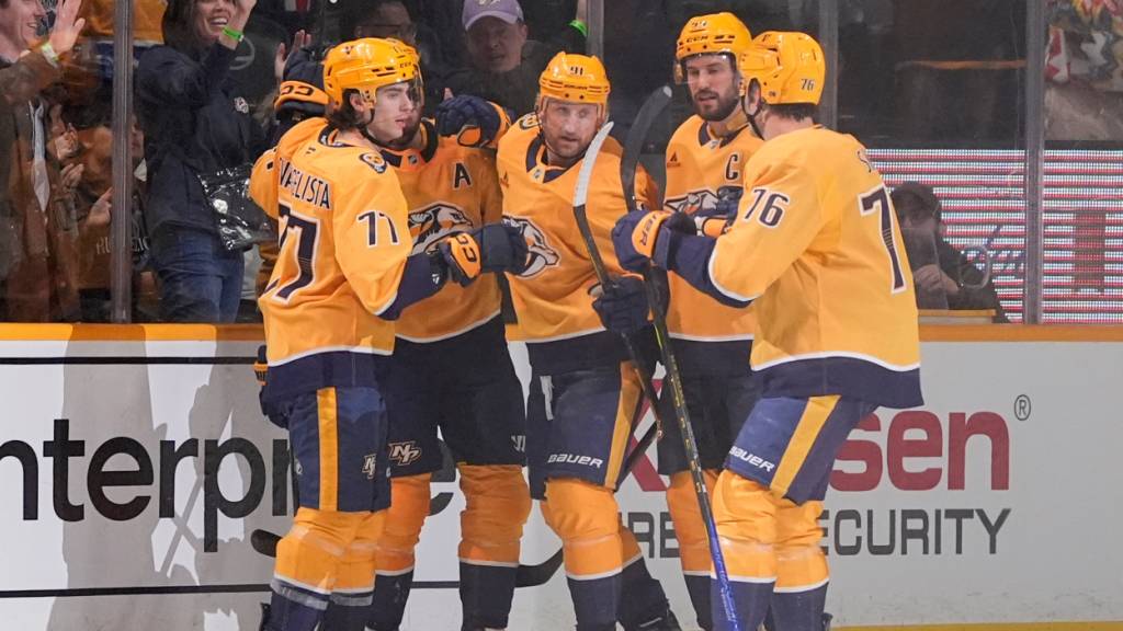 Die Nashville Predators eroberten mit einem 6:3 bei San Jose den letzten Playoff-Platz zurück