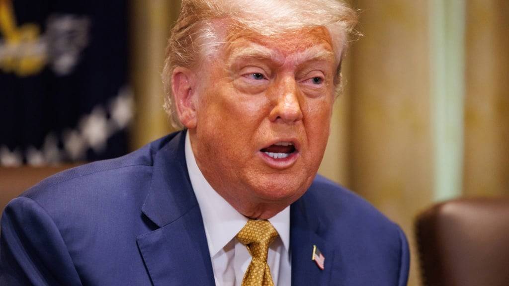 Trump am Dienstag an einer Kabinettssitzung im Weissen Haus.