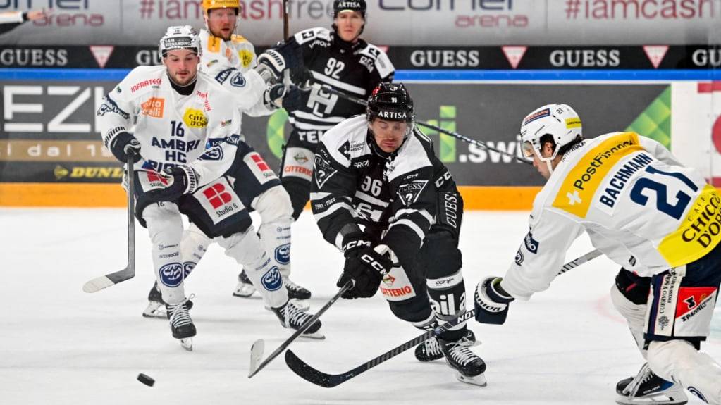 Luganos neuer schwedischer Stürmer wurde für den lange Zeit verletzt ausfallenden Brendan Perlini (Bildmitte) verpflichtet