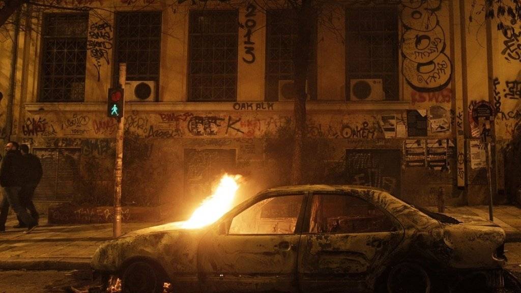 Im Athener Stadtteil Exarchia ist es in der Nacht zu schweren Ausschreitungen gekommen. (Archivbild)