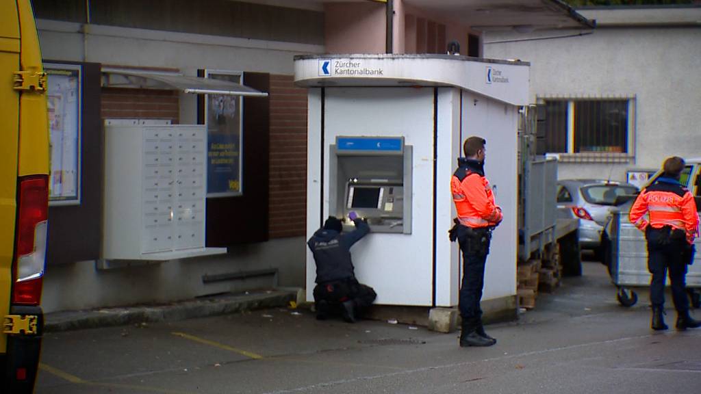 Räuber versuchen Geldautomaten bei Winterthur zu sprengen