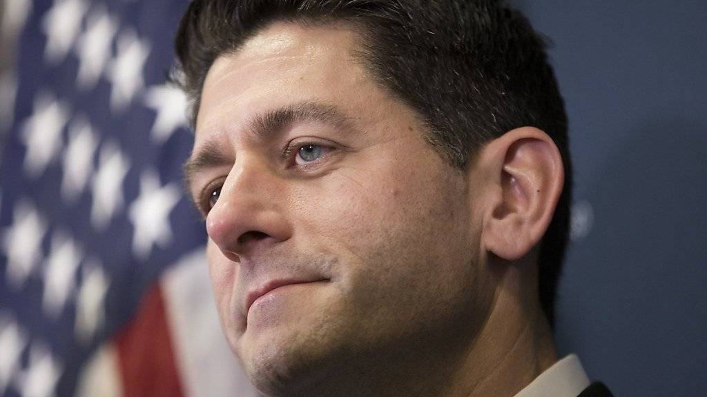 Der Vorsitzende des Abgeordnetenhauses, der Republikaner Paul Ryan, sprach sich für die Steuerreform aus.