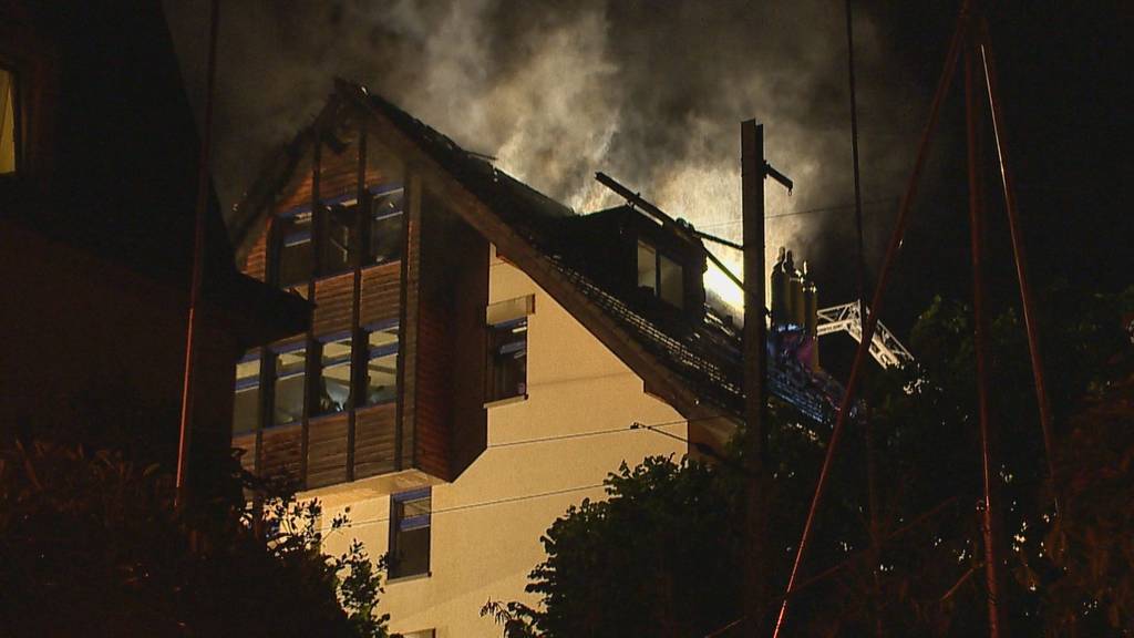 In Wädenswil geriet ein Haus in Brand.