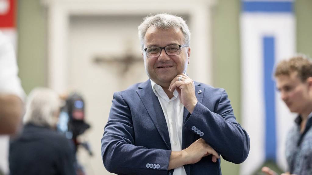 Andreas Hausheer gut gelaunt am Sonntag nach seinem Sieg in der Ersatzwahl.