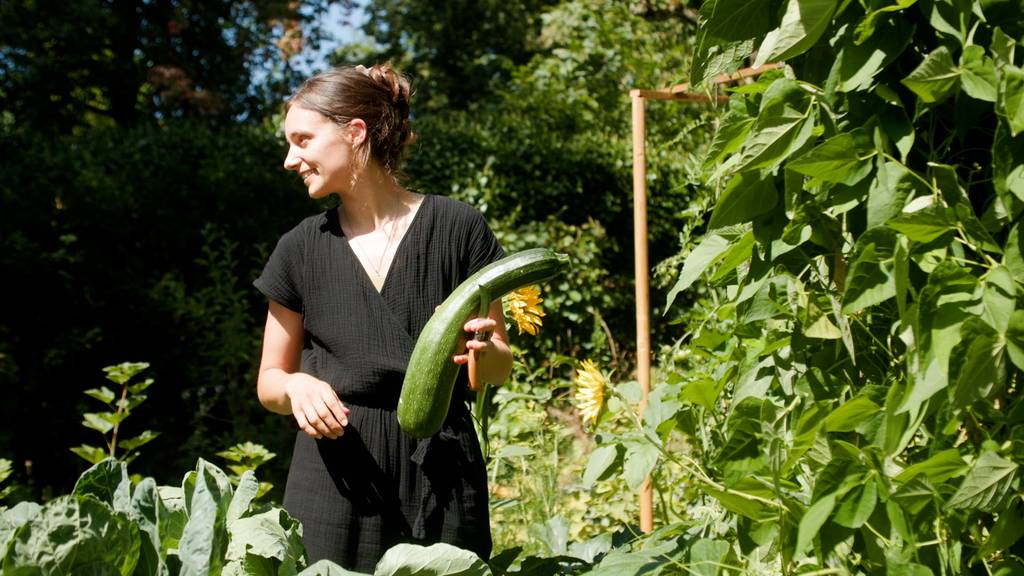 Lisa und Michael aus Baselland schafften es einen Gemüsegarten anzulegen