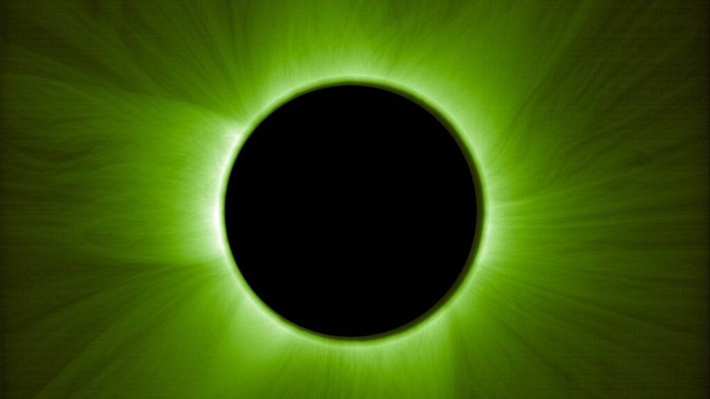 Auf einem der ersten Bilder der ESA-Mission «Proba-3» mit Schweizer Beteiligung ist die Sonnenkorona ersichtlich.
