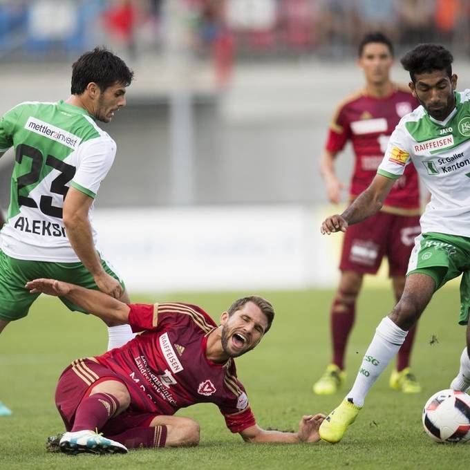 Verflucht: St.Gallen verliert 0:2 gegen Vaduz