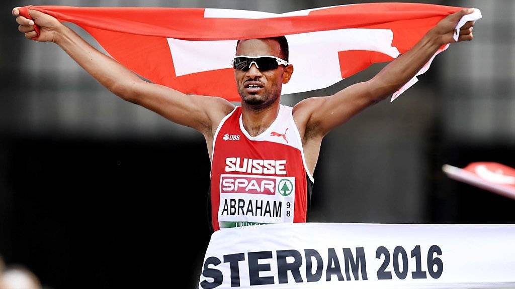 Tadesse Abraham bei seinem Halbmarathonsieg im Juli 2016 in Amsterdam