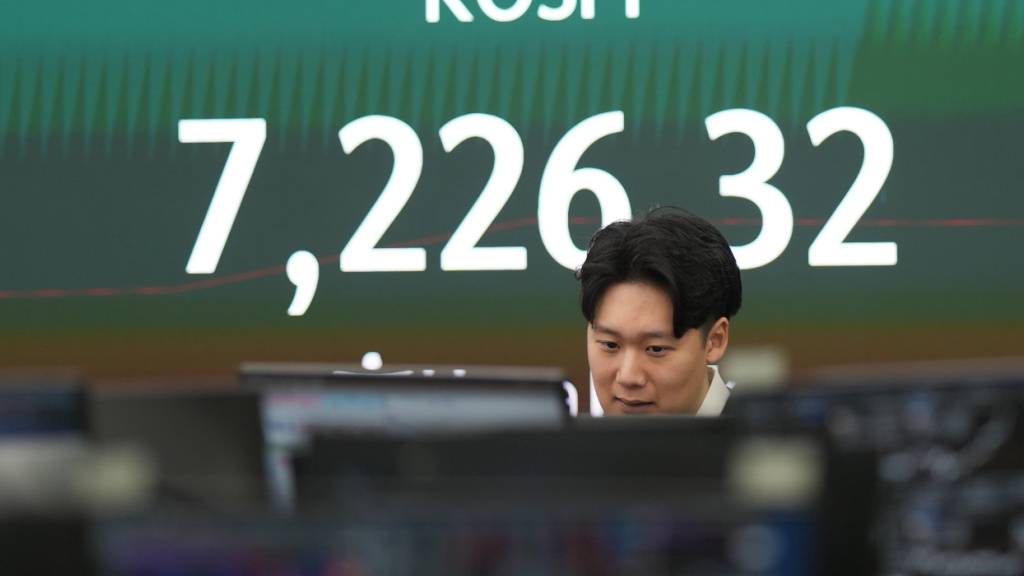 Der südkoreanische Kospi hat erstmals die Marke von 7000 Punkten geknackt.