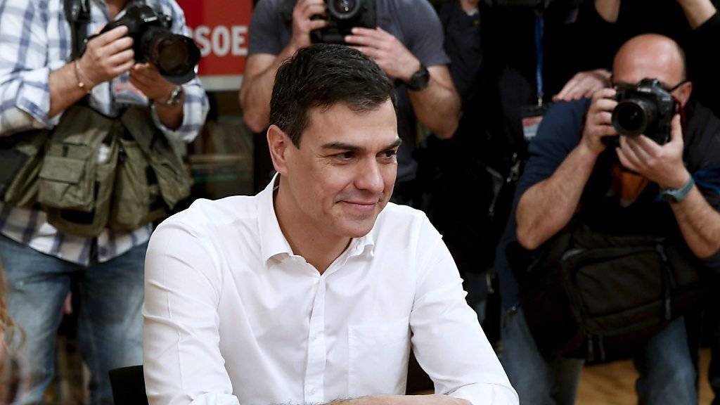 Sozialistenchef Pedro Sánchez ist mit seiner Kandidatur für das Amt des spanischen Ministerpräsidenten erneut gescheitert. (Archiv)