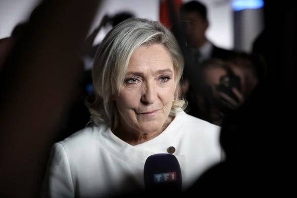 Zerknirscht, aber kämpferisch: Marine Le Pen nach der Wahlenttäuschung.