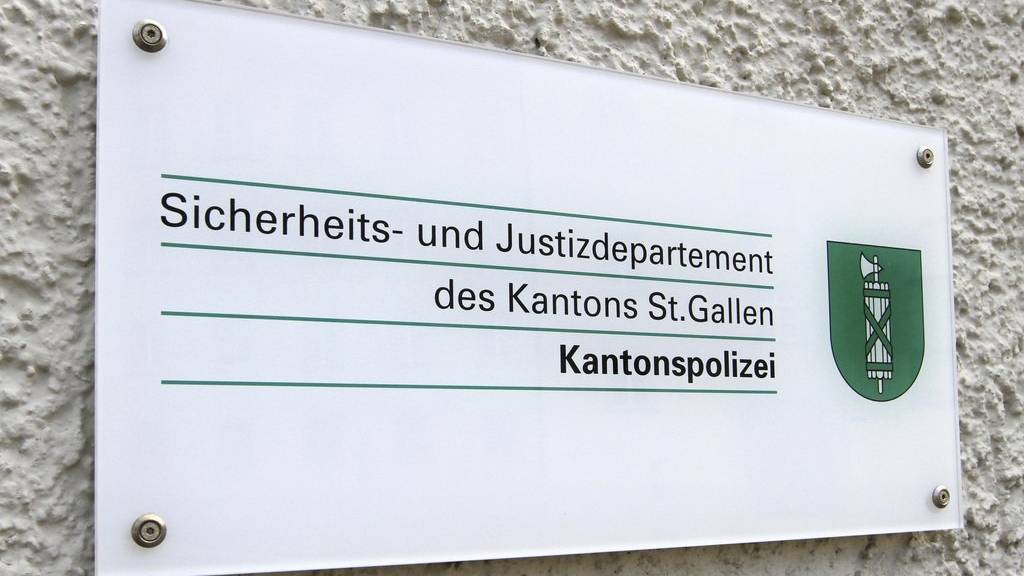 Kantonspolizei in St.Gallen, Schweiz - Kantonspolizei in St.Gallen, Schweiz (KEYSTONE/CHROMORANGE/Ernst Weingartner)