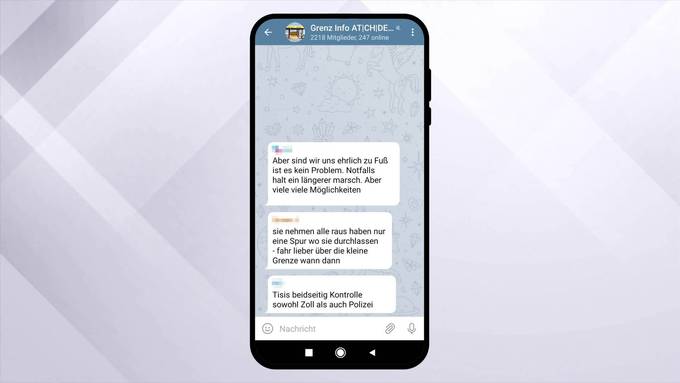 Grenzkontrolle: Telegram-User warnen sich gegenseitig