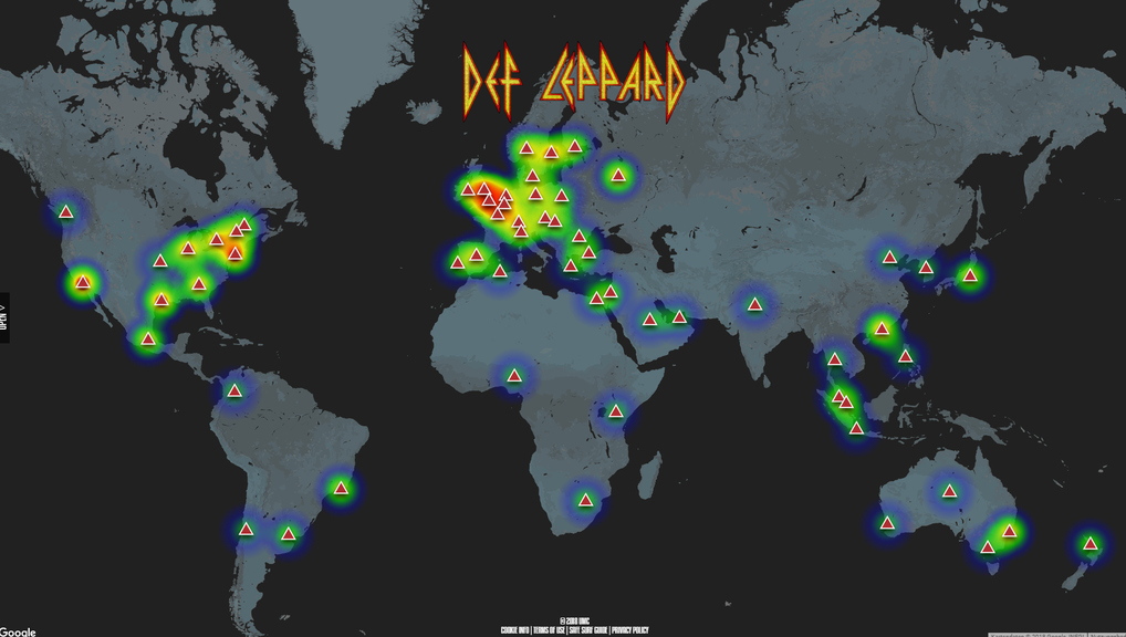 Streaming Karte Def Leppard