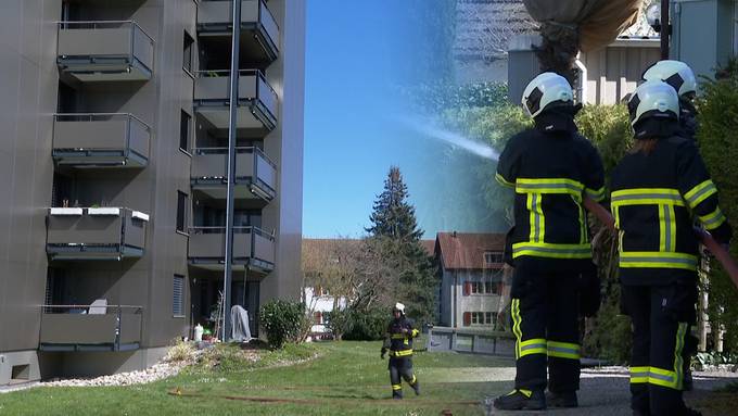 Brand in Mehrfamilienhaus – Feuerwehr muss in Wohnung einbrechen