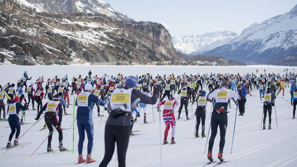 12'000 Läufer nahmen an der 49. Ausgabe des Engadin Skimarathons teil.