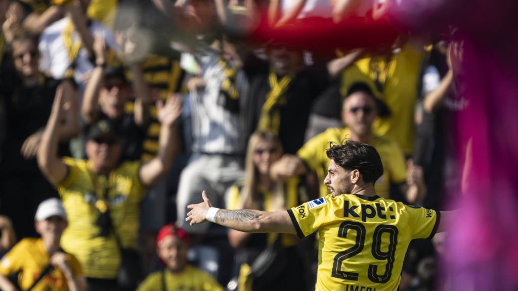 Die Young Boys gewinnen das letzte Meisterschaftsspiel gegen Winterthur 2:1