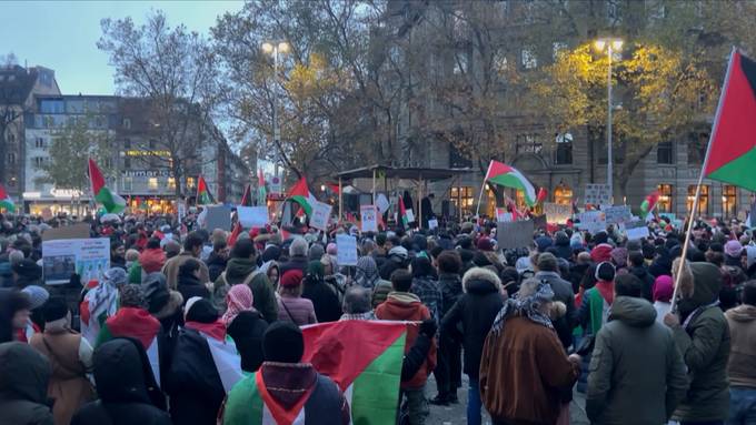 «Freies Gaza»: Tausend Personen demonstrieren in Zürich