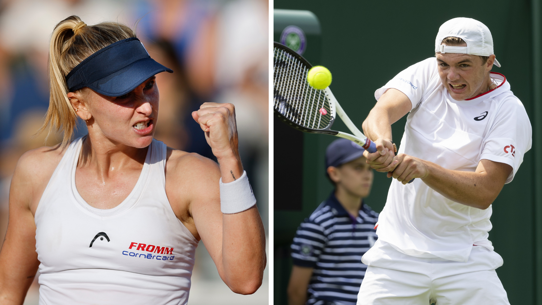 Jil Teichmann und Dominic Stricker treten beide am Grand Slam in Wimbledon an.