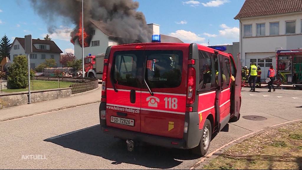 Ein Tag nach dem Grossbrand in Däniken