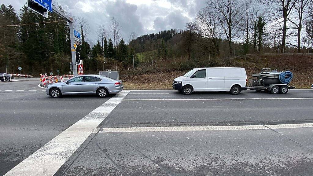 Auf der Autobahn A14 kam es am Montagnachmittag zu einem Auffahrunfall.