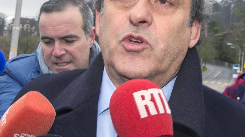 Michel Platini wurde vom CAS angehört