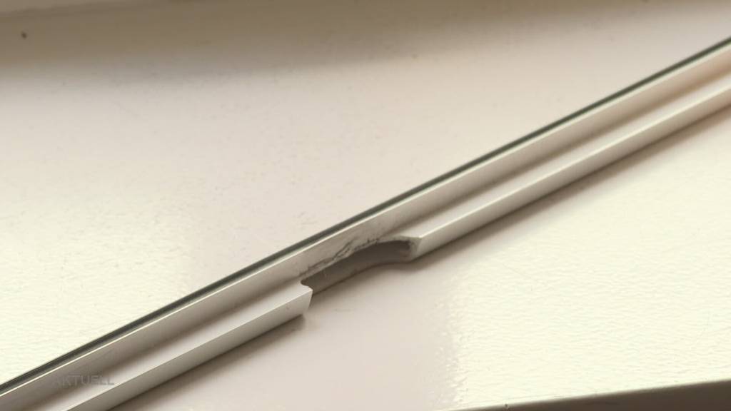 Überführt: Ein Autofälleler wird in Frick nach einem Einbruch in eine Pizzeria von einer Kamera gefilmt