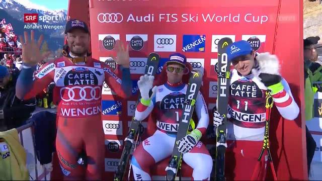 Beat Feuz holt in Wengen erneut Abfahrts-Sieg