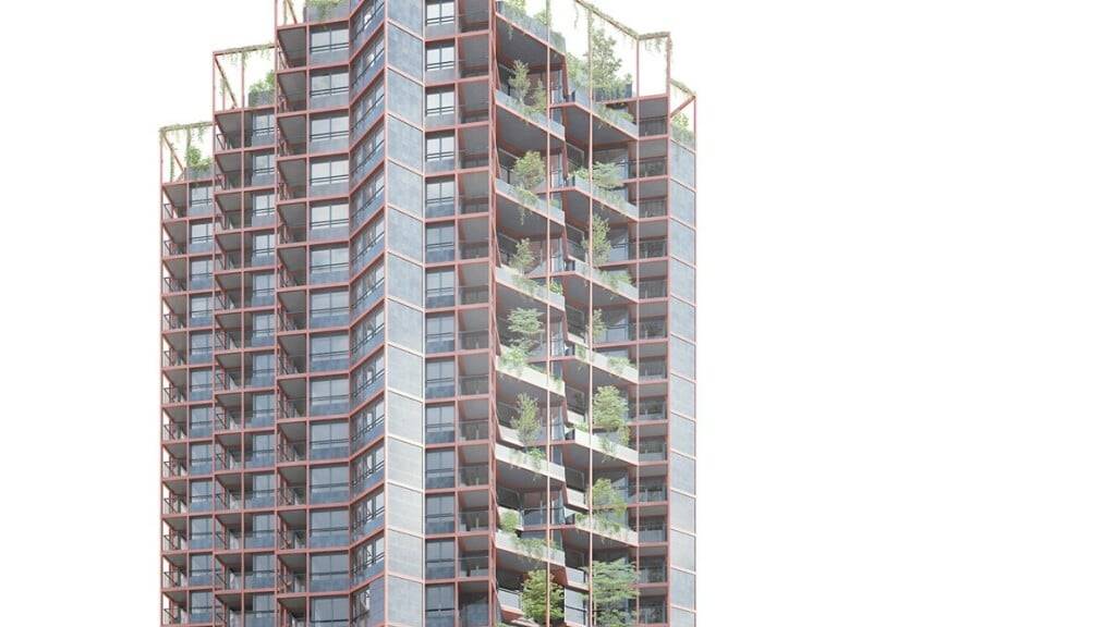 Das Siegerprojekt für Alterswohnungen in Zürich-Seebach sieht ein 22-stöckiges Hochhaus vor.