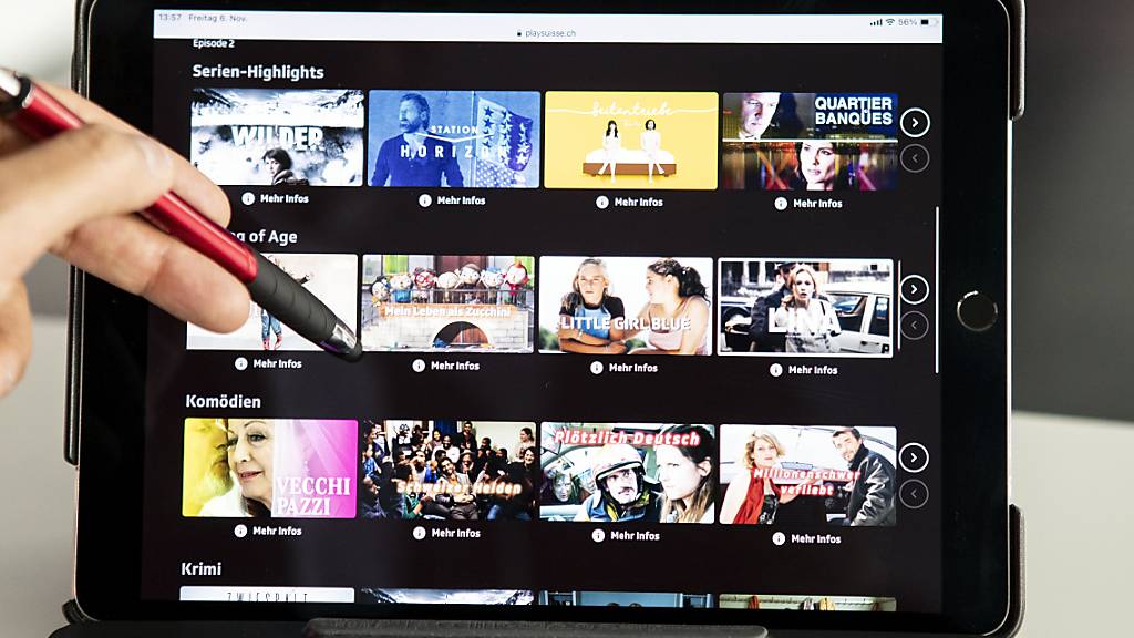 Die Streaming-Plattform Play Suisse ist für Nutzerinnen und Nutzer in der Schweiz gratis. (Archivbild)