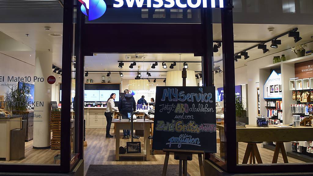 Sind bald alle geschlossen? Swisscom Shop in Zürich. (Archivbild)