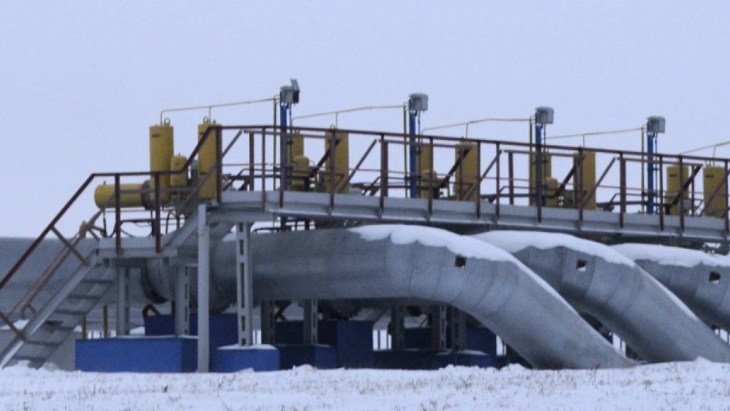 ARCHIV - Eine Gaspumpstation in der Oblast Kursk in Russland. Foto: Sergei Chuzavkov/AP/dpa/Archivbild