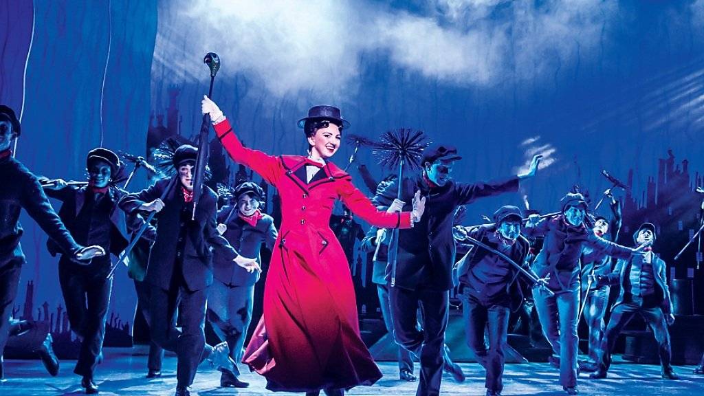 Im Theater 11 in Zürich gastiert das Musical «Mary Poppins» - erstmals in der Schweiz - in englischer Sprache. Premiere war am 5. Februar 2017.