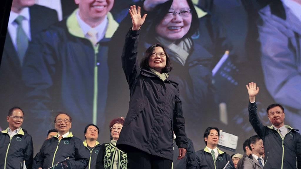 Soll sich zum «Ein-China-Grundsatz» bekunden: Die neu gewählte Präsidentin Taiwans Tsai Ing Wen. (Archivbild)