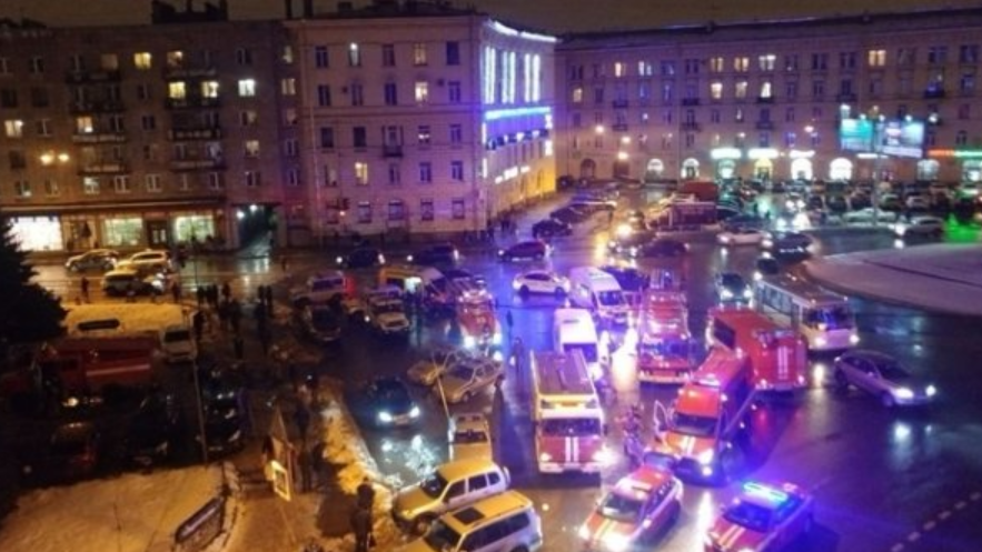 In St.Petersburg kam es in einem Supermarkt zu einer Explosion