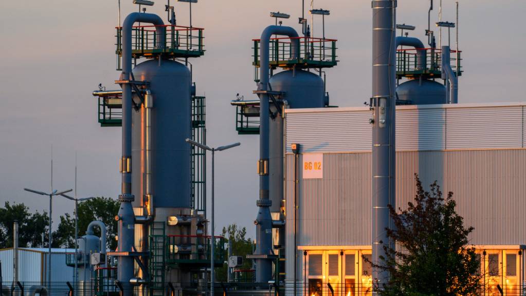 Die für die Schweizer Energieversorgung wichtigen europäischen Gasspeicher sind wegen der hohen Marktpreise derzeit vergleichsweise leer. Der Füllstand liegt bei gerade mal 28,5 Prozent im Vergleich zum Durchschnitt der vergangenen zehn Jahre mit 38,1 Prozent. (Archivbild)