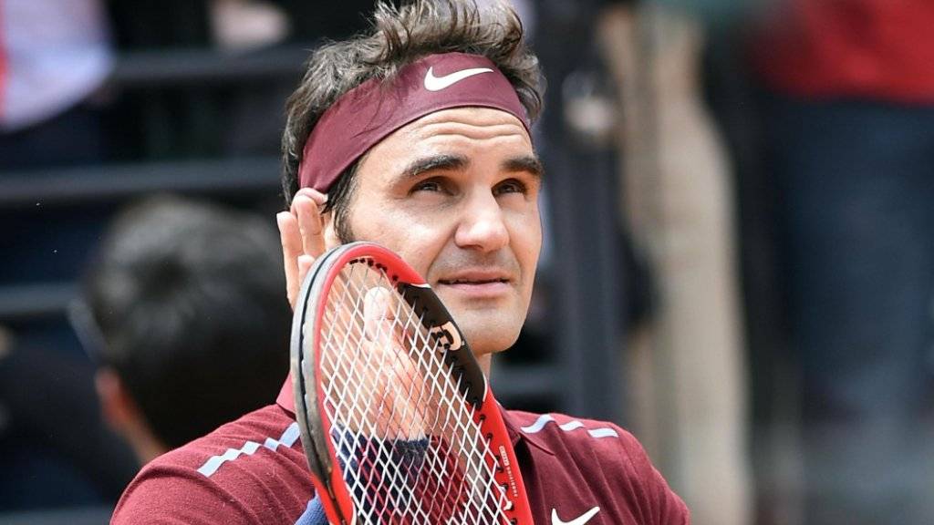 Positiv überrascht von seiner Leistung, aber nicht ohne Sorgen: Roger Federer in Rom
