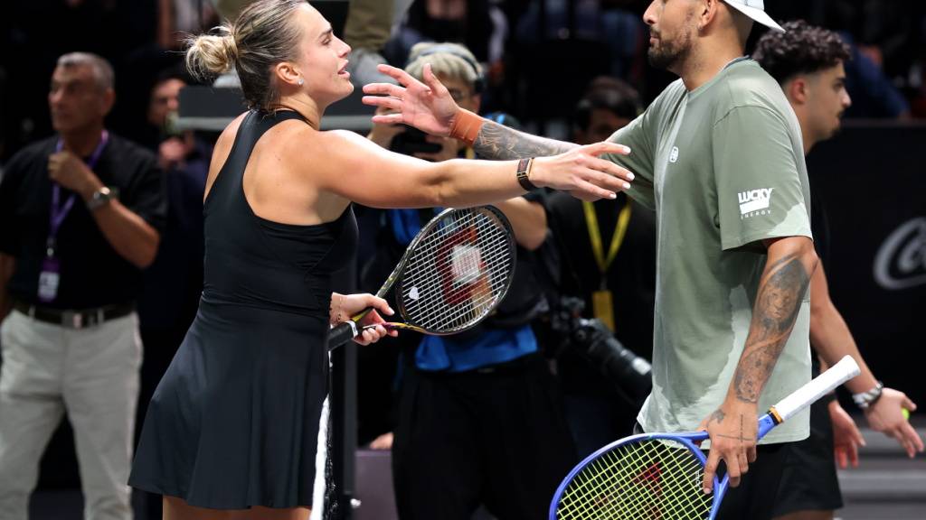 Kyrgios lässt Sabalenka bei Show-Match keine Chance