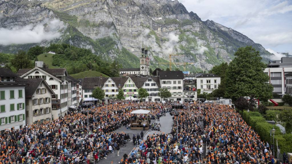 Die Glarner Regierung sagt «Ja, aber» zum EU-Vertragspaket. Ausschlaggebend ist der Schutz der Glarner Landsgemeinde. (Archivbild)