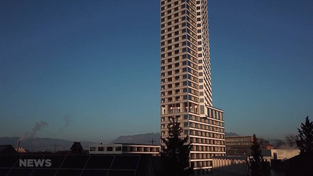 32 Stockwerke und 100 Meter hoch: Der Blick ins Innere vom BäreTower in Ostermundigen